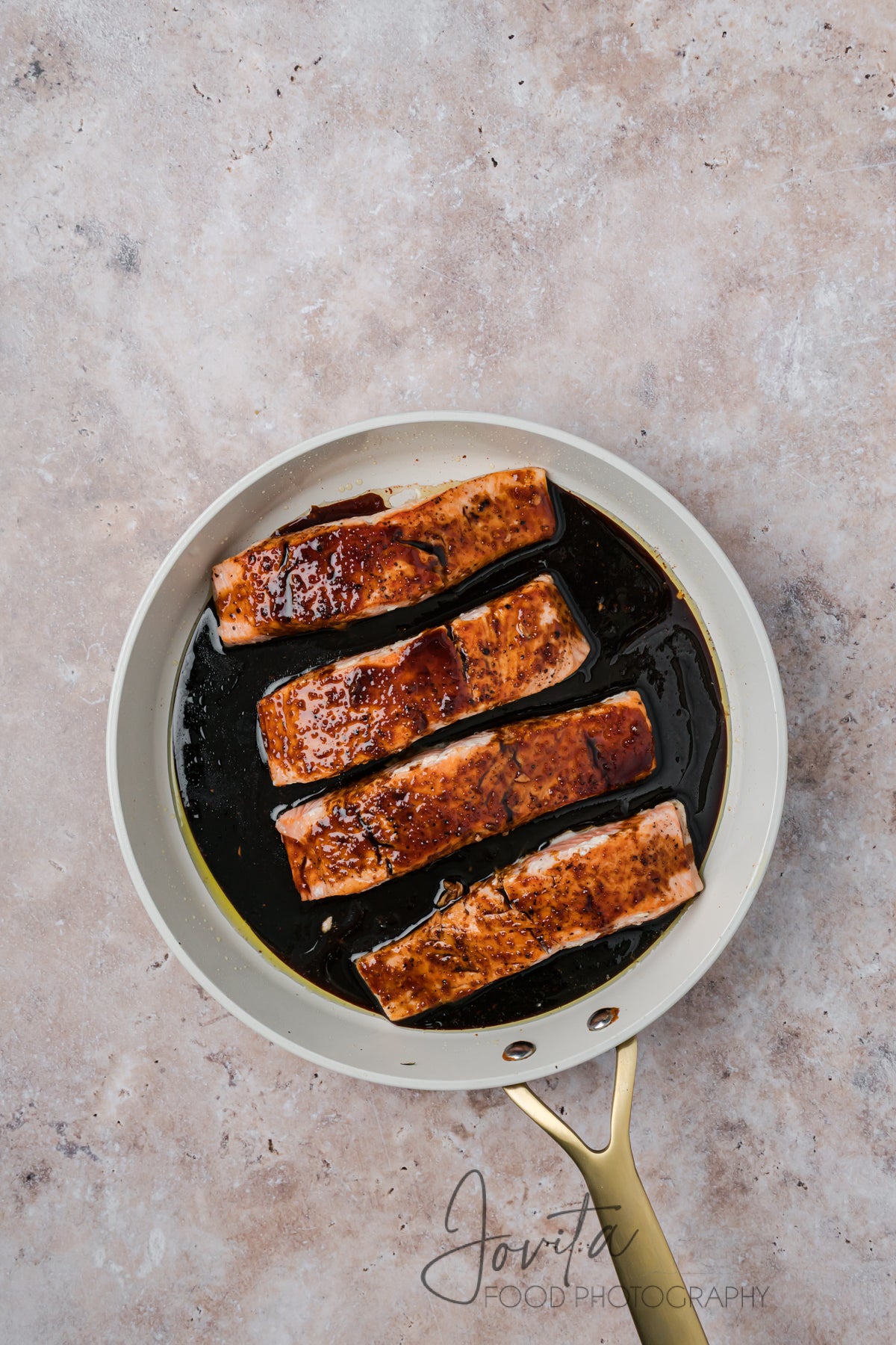 Bourbon Glazed Salmon with Asparagus
