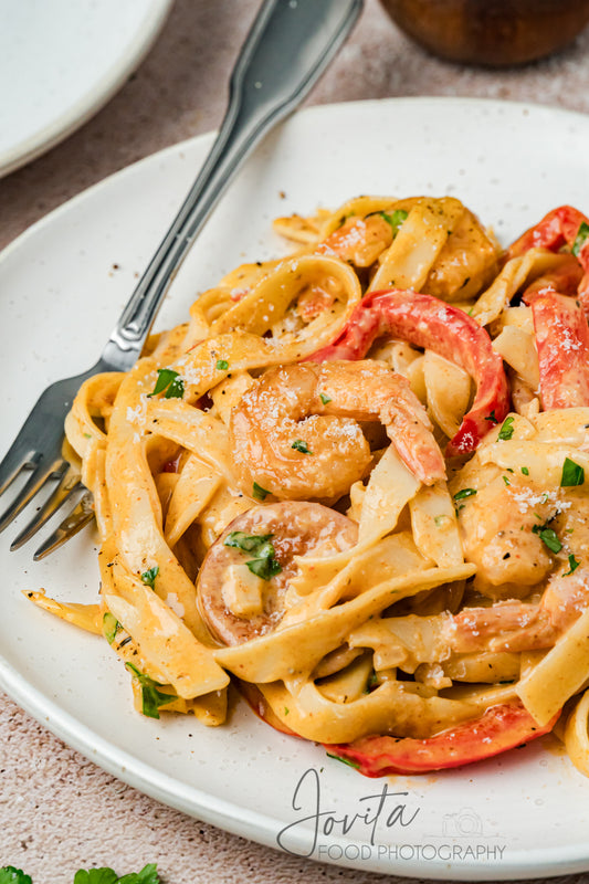 Cajun Shrimp and Sausage Pasta