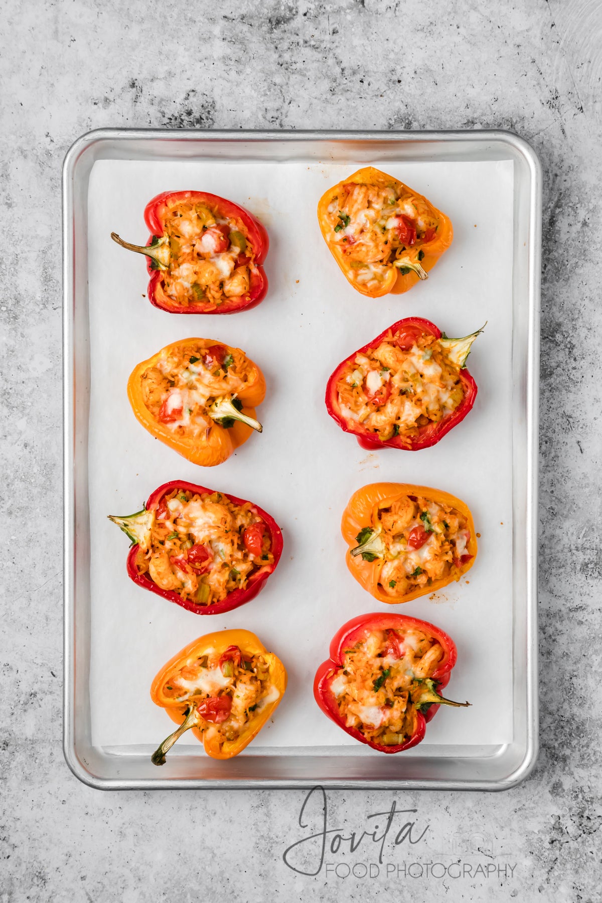 Cajun Shrimp Stuffed Bell Peppers