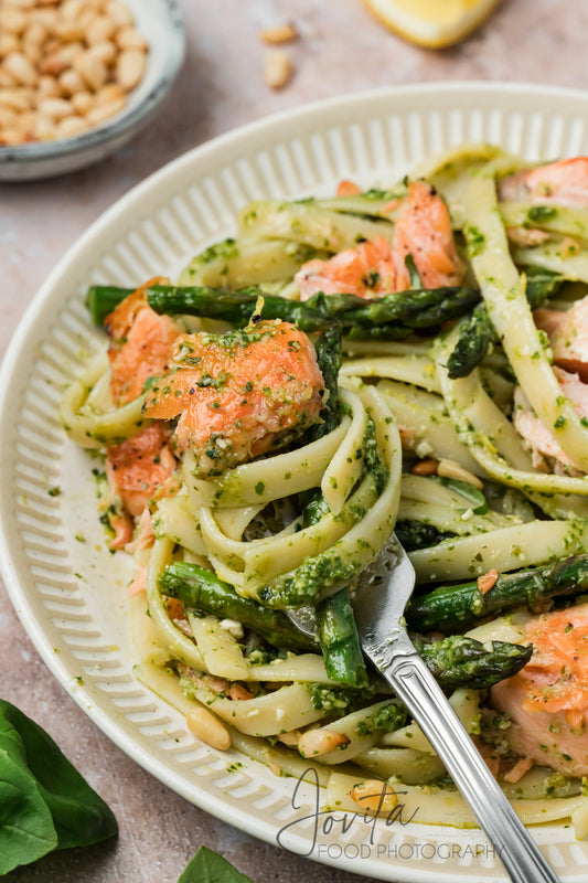 Salmon Pesto Pasta
