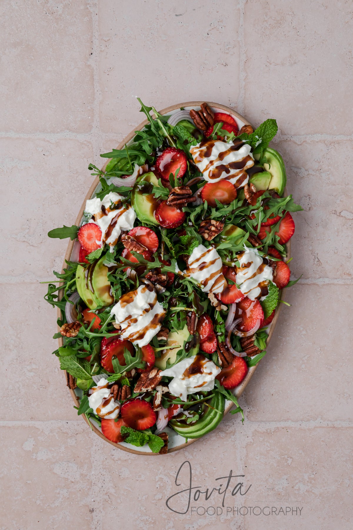 Strawberry Arugula Salad with Burrata