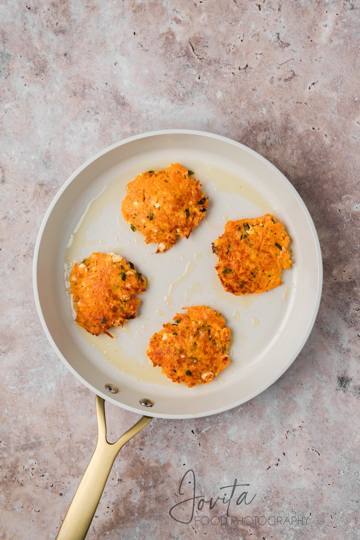 Sweet Potato Fritters with Feta