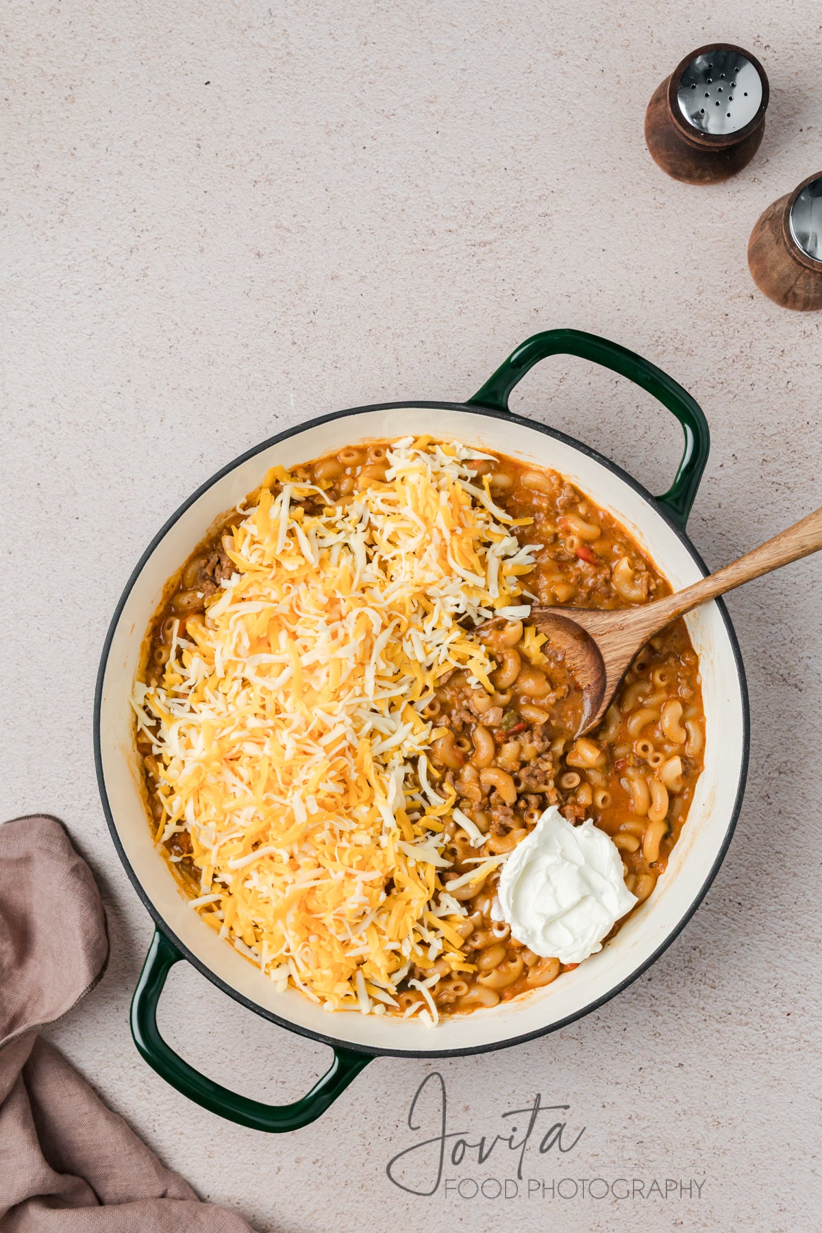 One Pan Taco Mac and Cheese