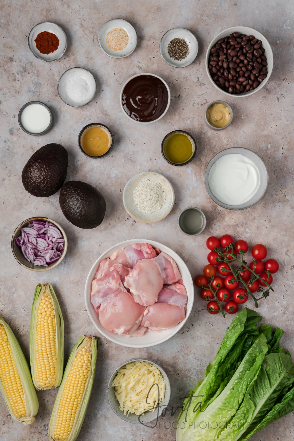 BBQ Chicken Salad with Honey Dijon Ranch