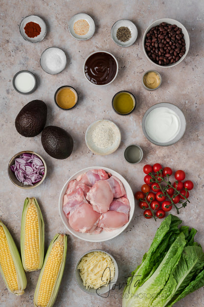 BBQ Chicken Salad with Honey Dijon Ranch
