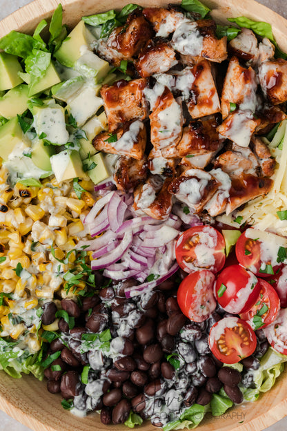 BBQ Chicken Salad with Honey Dijon Ranch
