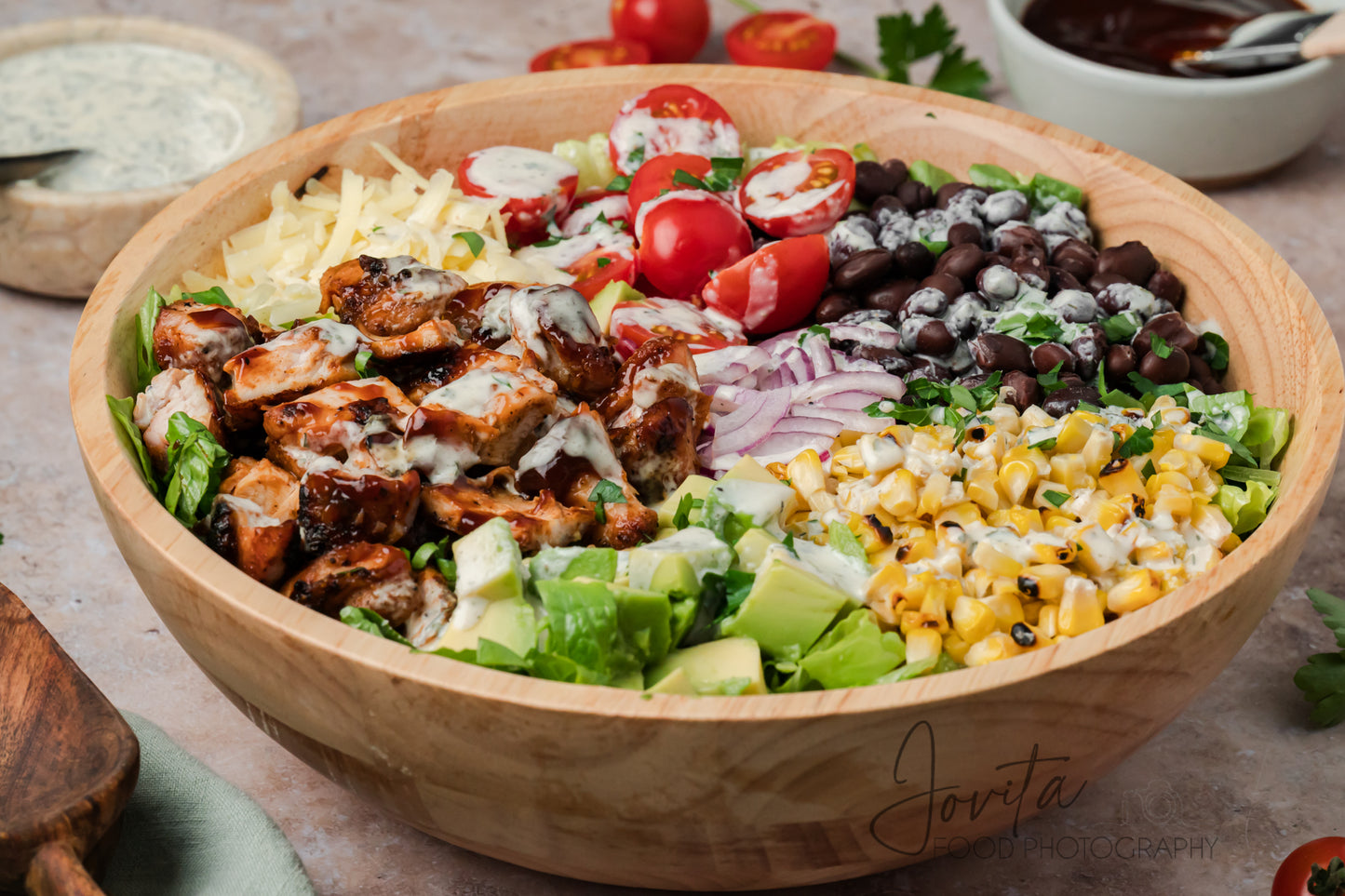 BBQ Chicken Salad with Honey Dijon Ranch