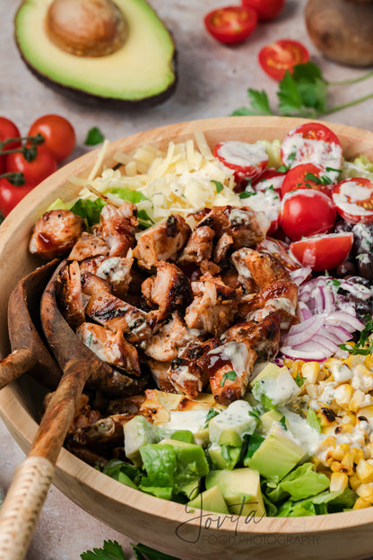 BBQ Chicken Salad with Honey Dijon Ranch