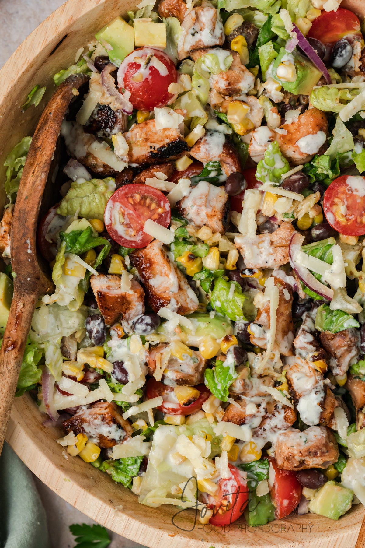 BBQ Chicken Salad with Honey Dijon Ranch