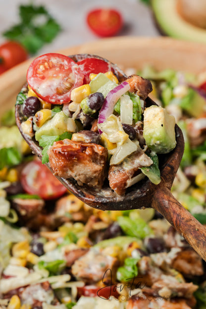BBQ Chicken Salad with Honey Dijon Ranch