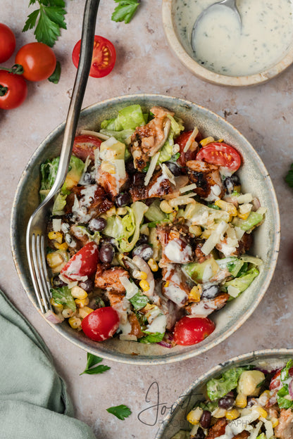 BBQ Chicken Salad with Honey Dijon Ranch