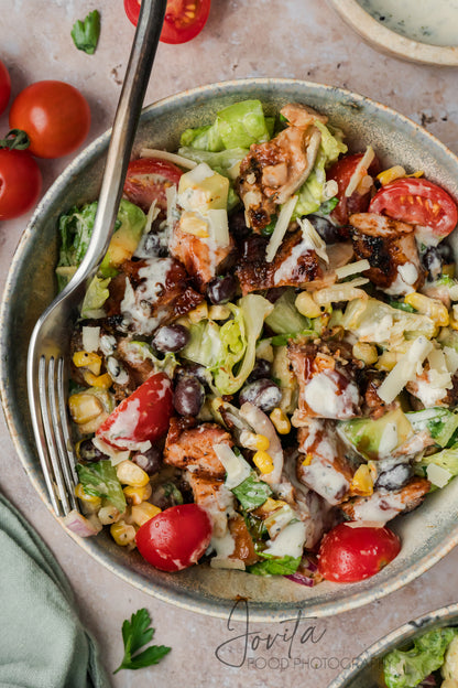 BBQ Chicken Salad with Honey Dijon Ranch