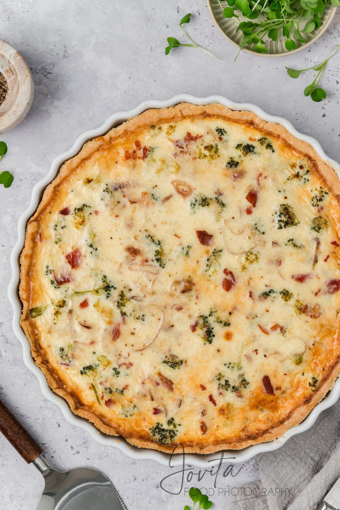 Bacon and Broccoli Quiche