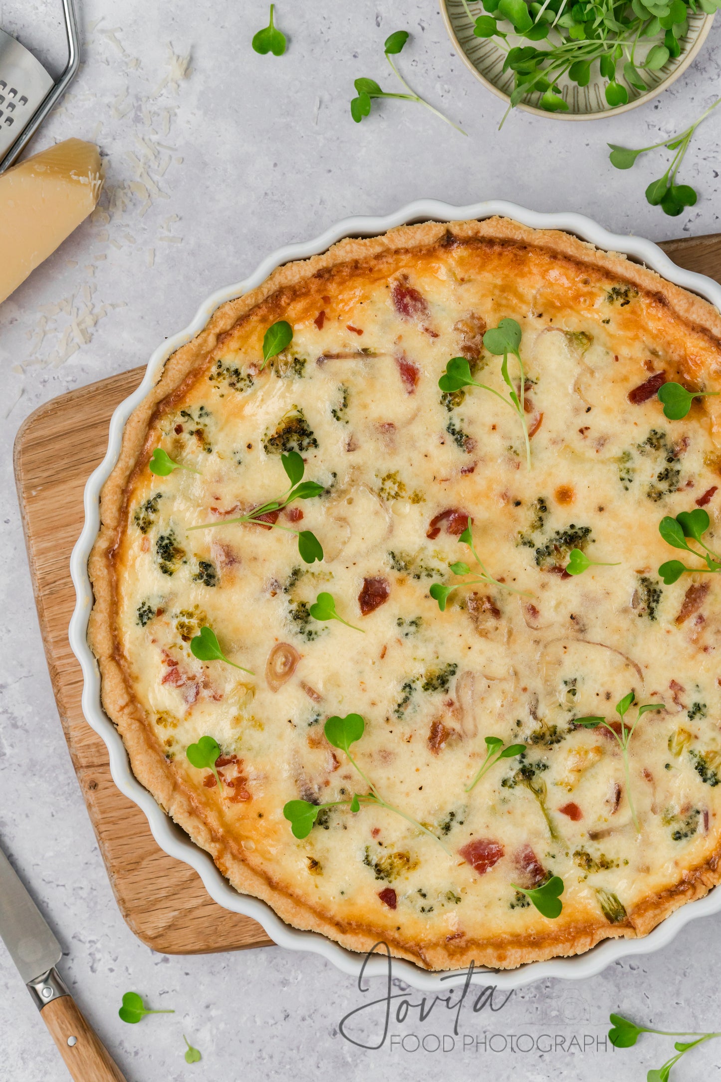 Bacon and Broccoli Quiche