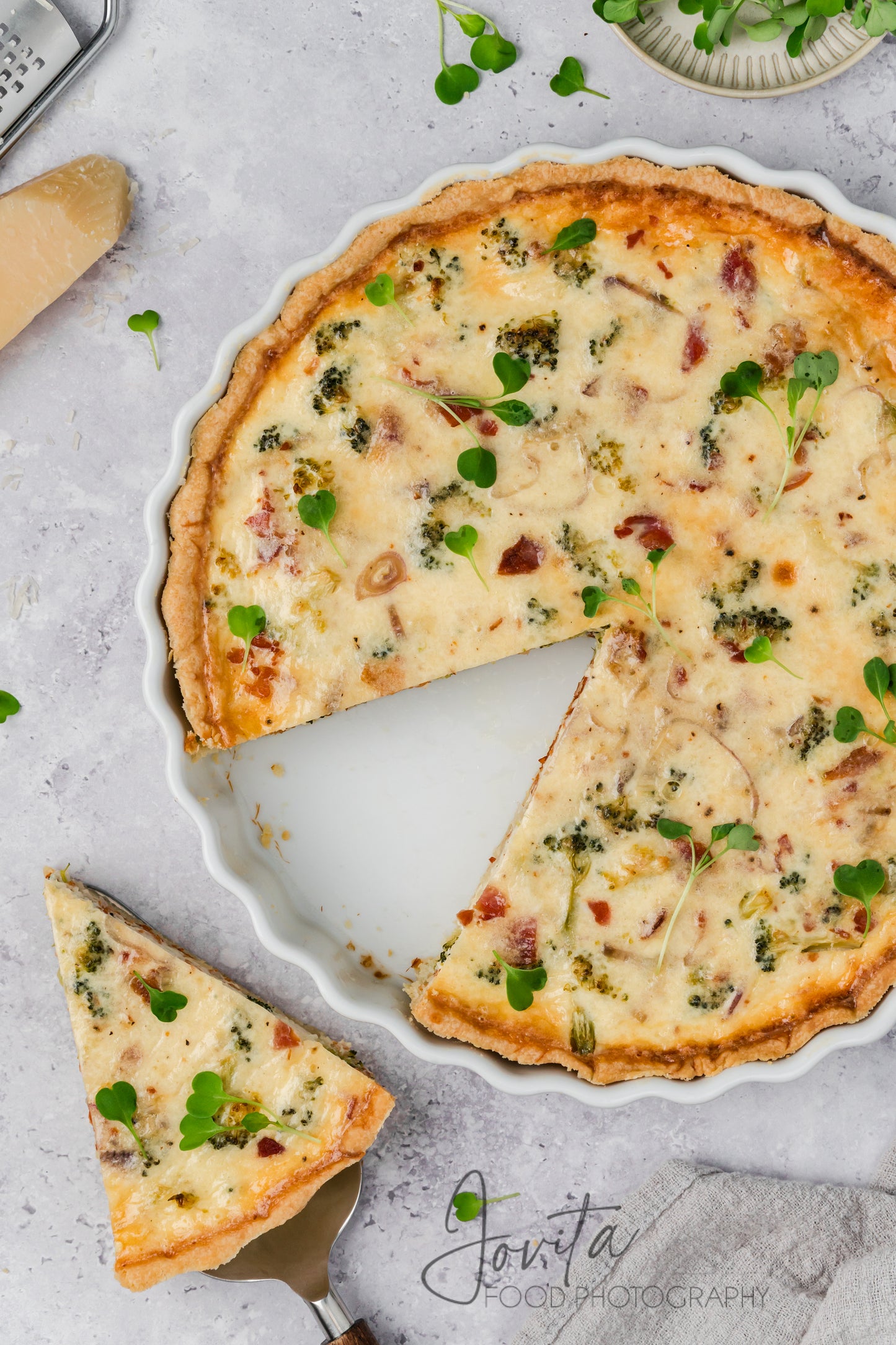 Bacon and Broccoli Quiche