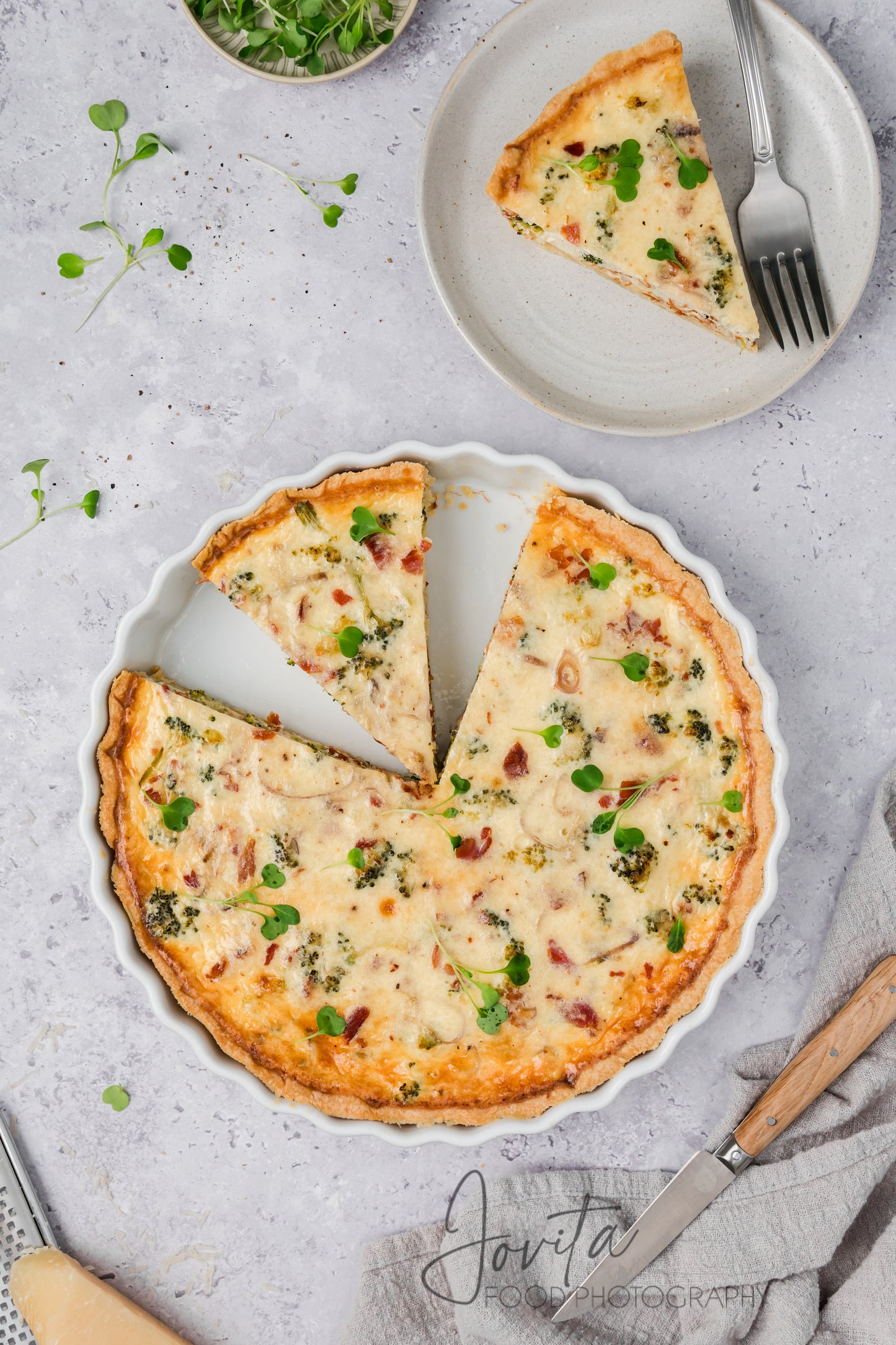 Bacon and Broccoli Quiche