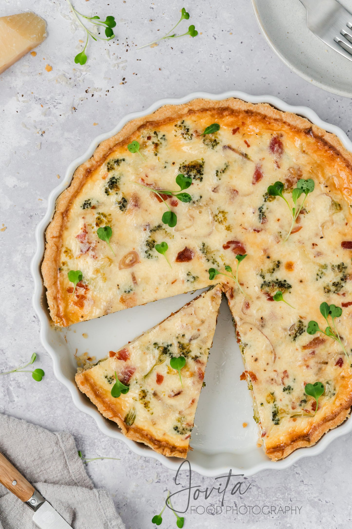 Bacon and Broccoli Quiche