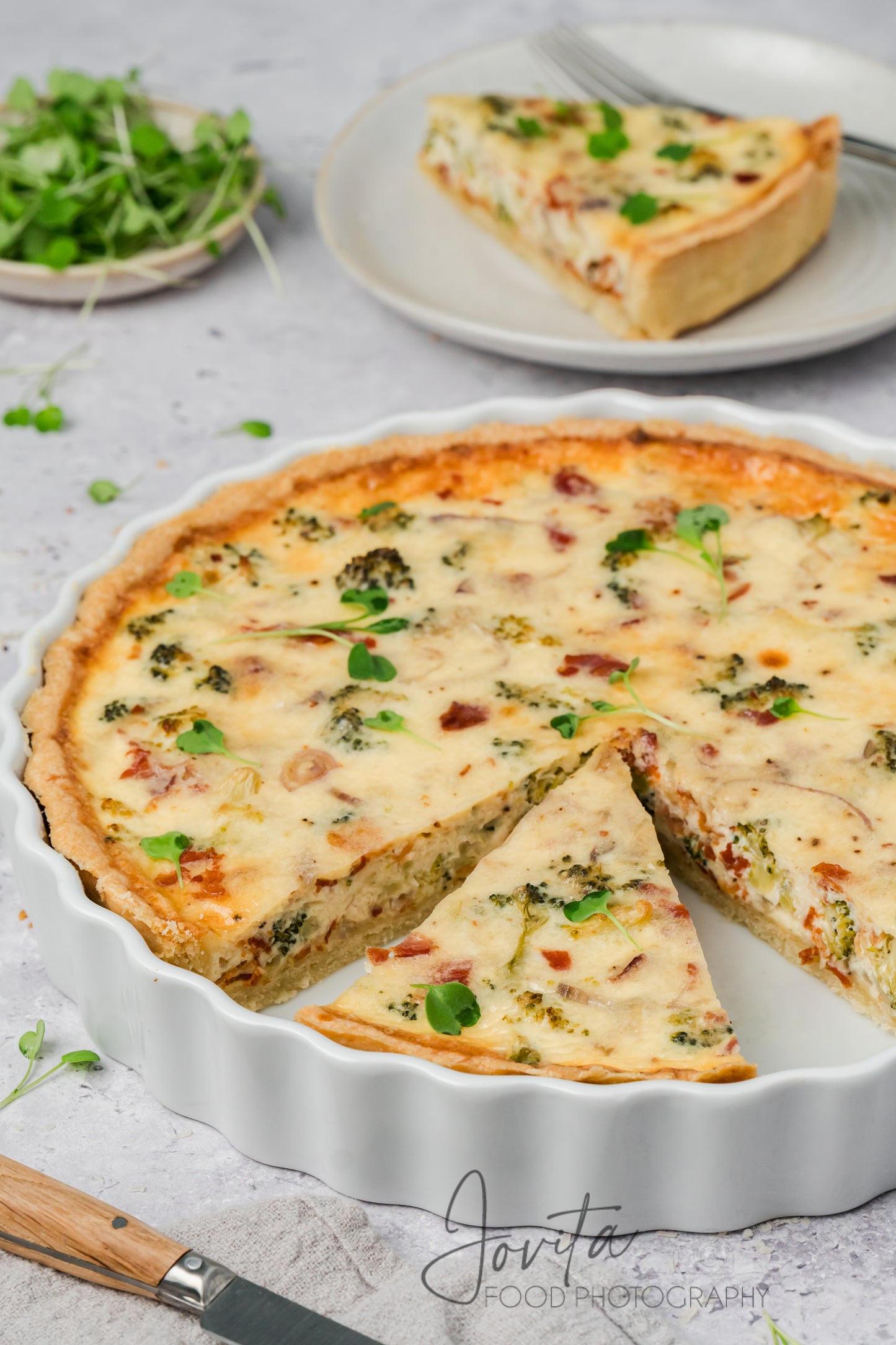 Bacon and Broccoli Quiche