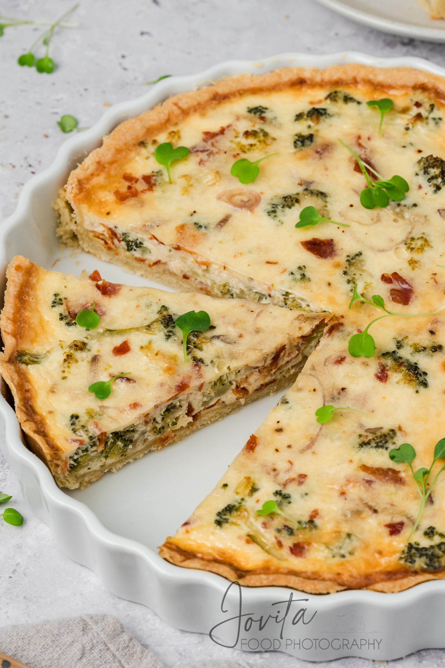 Bacon and Broccoli Quiche