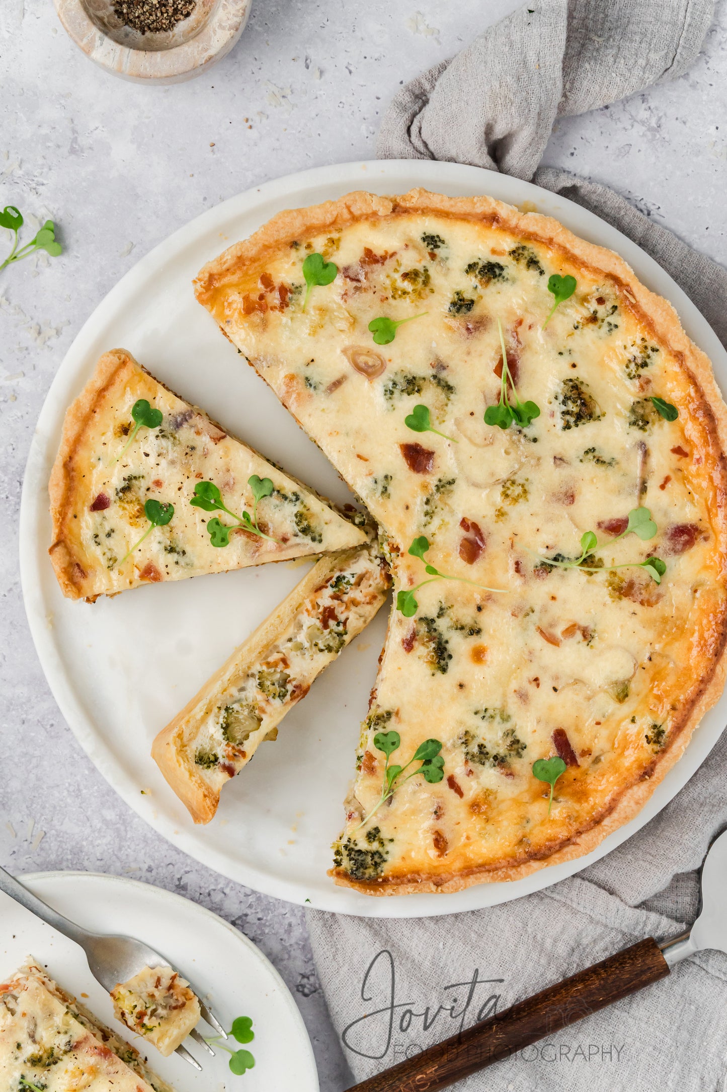 Bacon and Broccoli Quiche