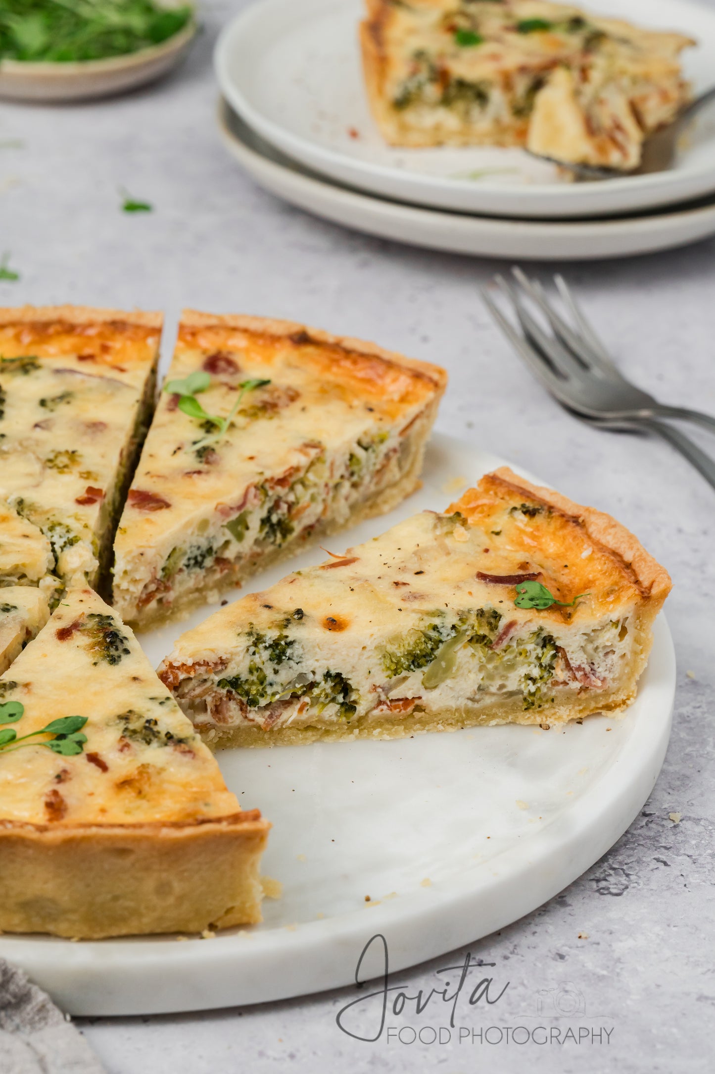 Bacon and Broccoli Quiche