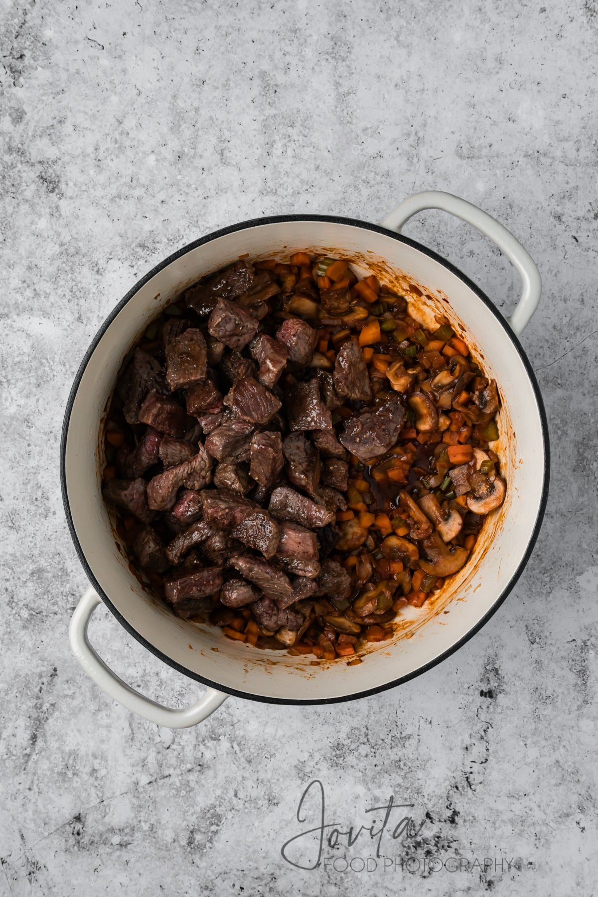 Beef Barley and Mushroom Soup
