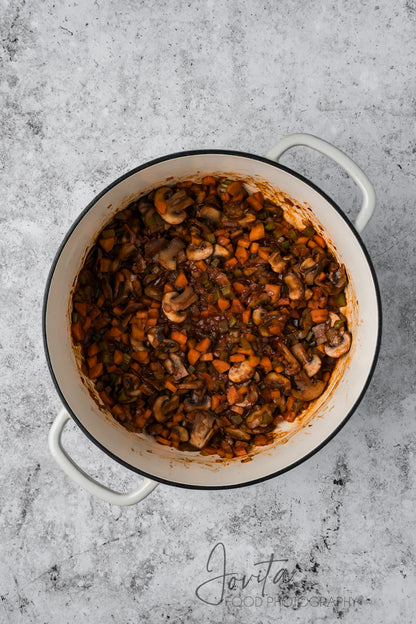 Beef Barley and Mushroom Soup