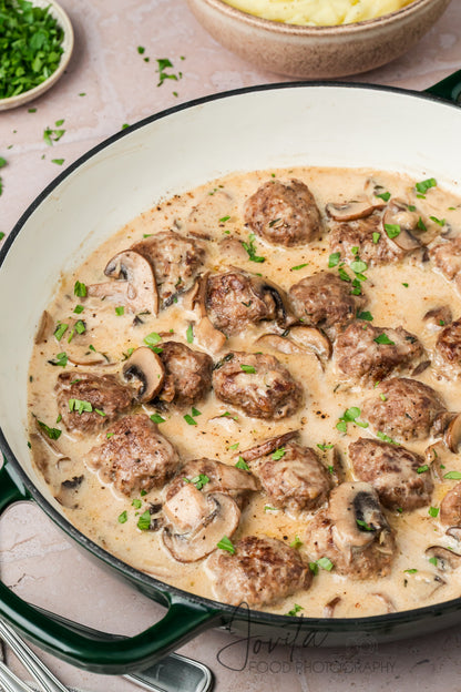 Beef Stroganoff Meatballs