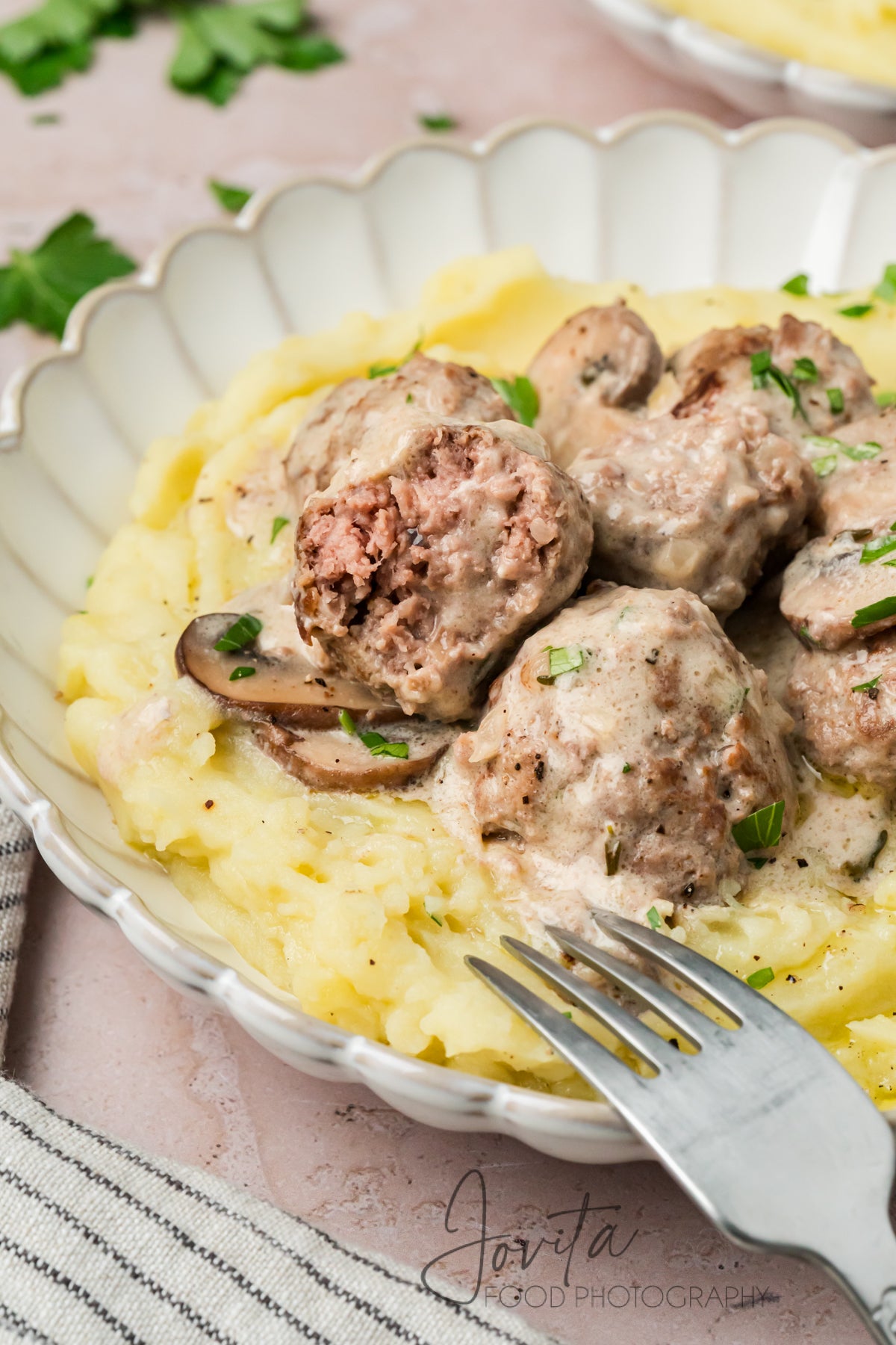 Beef Stroganoff Meatballs