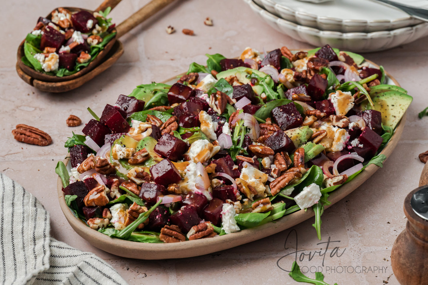 Beet Salad with Feta and Pecans