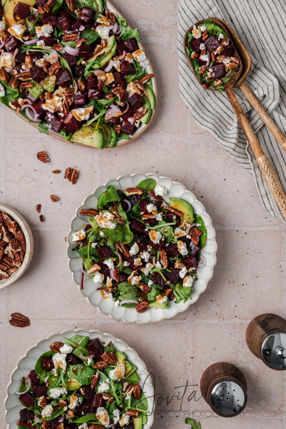 Beet Salad with Feta and Pecans
