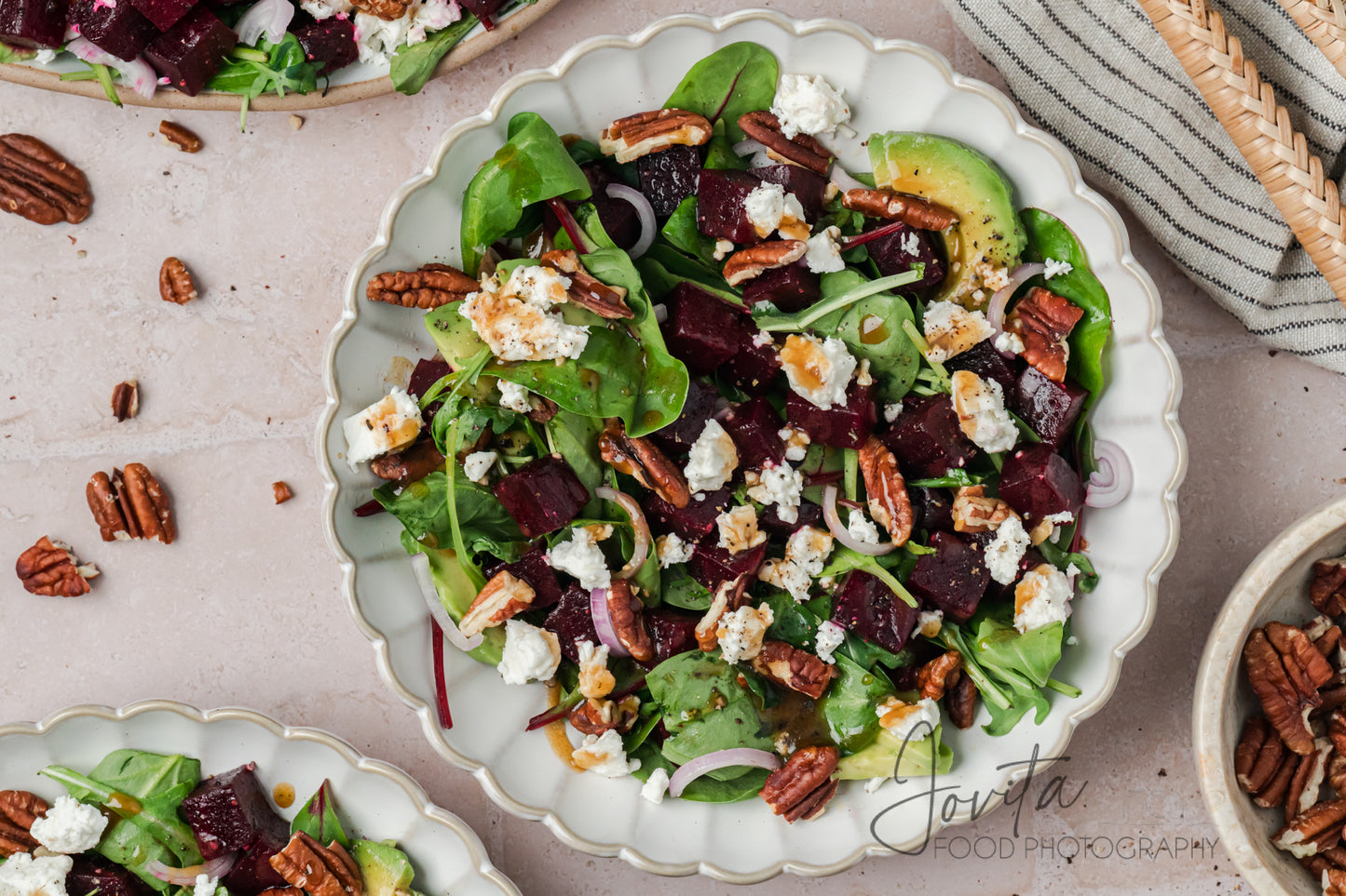Beet Salad with Feta and Pecans