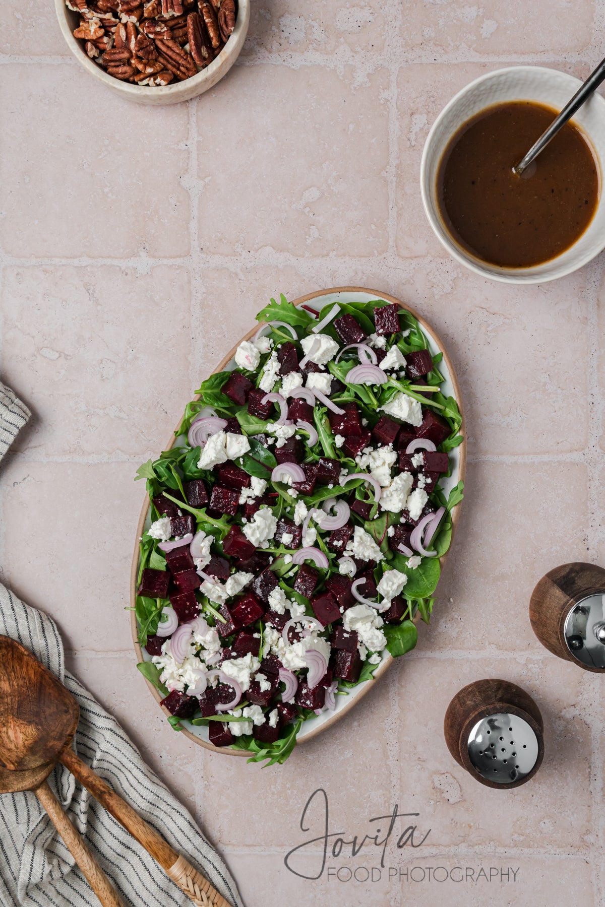 Beet Salad with Feta and Pecans