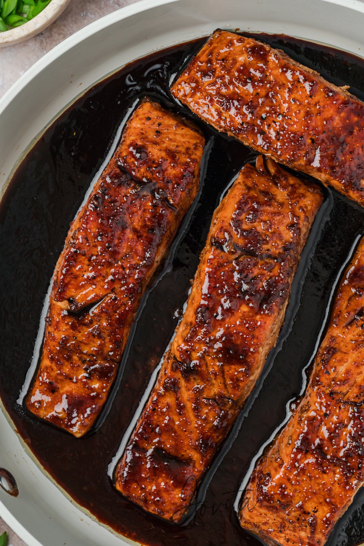 Bourbon Glazed Salmon with Asparagus