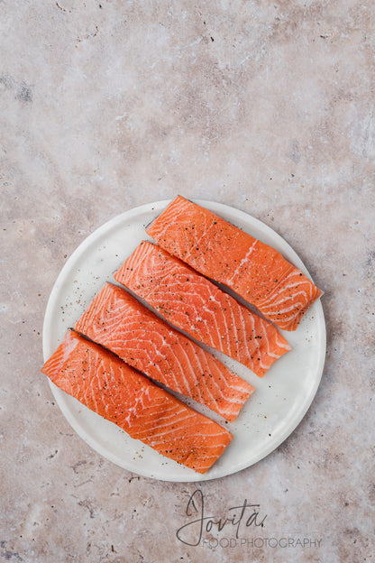 Bourbon Glazed Salmon with Asparagus
