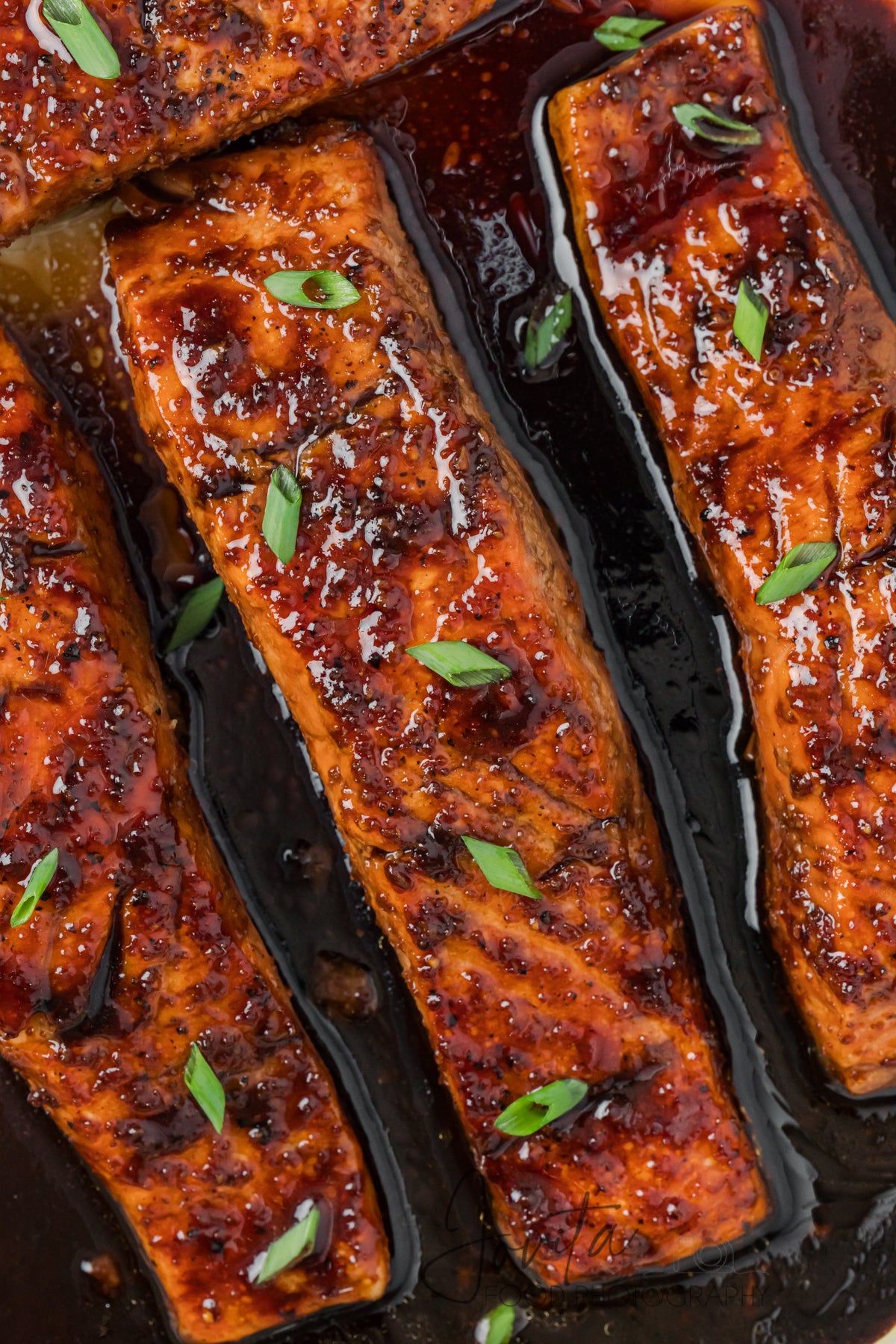Bourbon Glazed Salmon with Asparagus