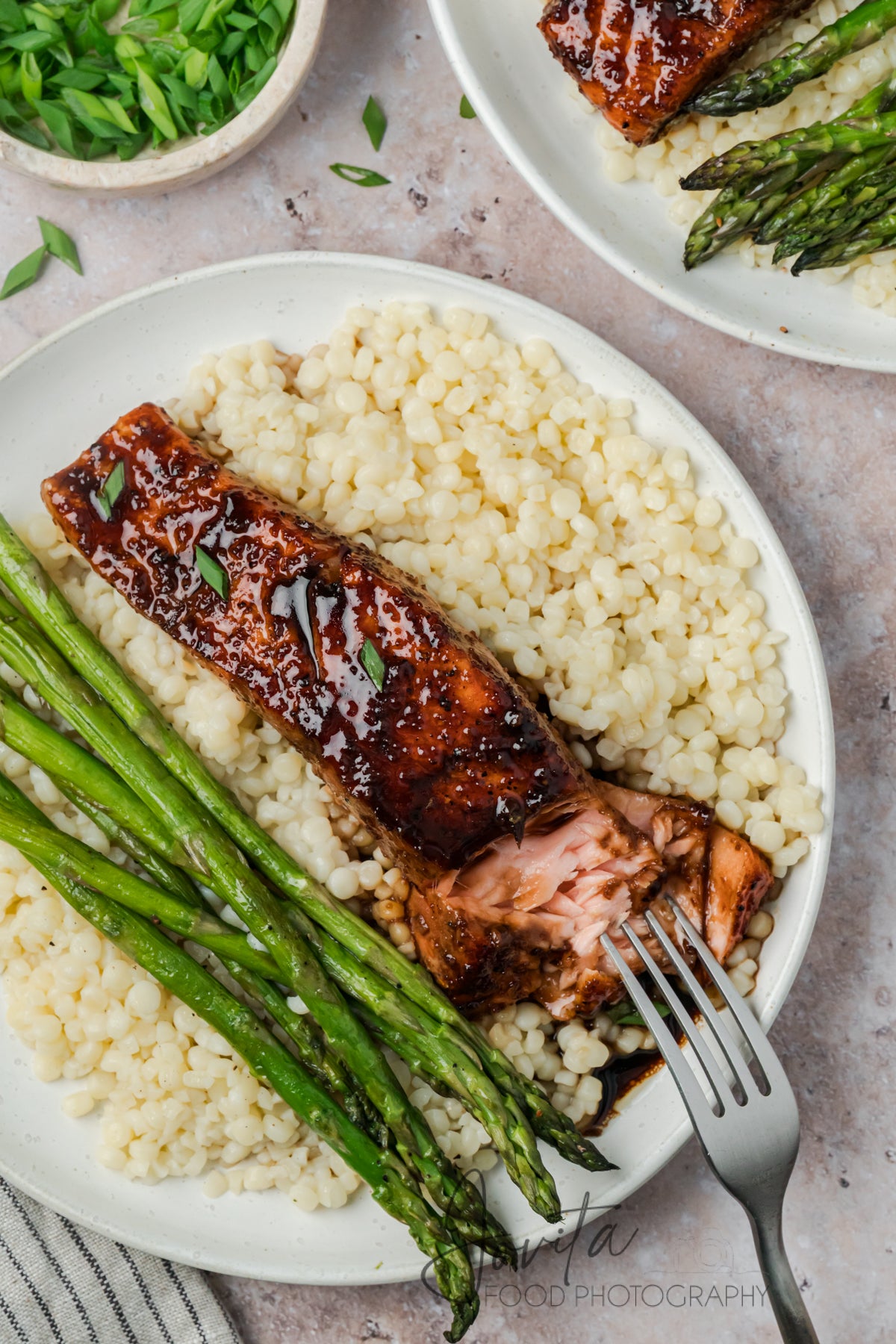 Bourbon Glazed Salmon with Asparagus
