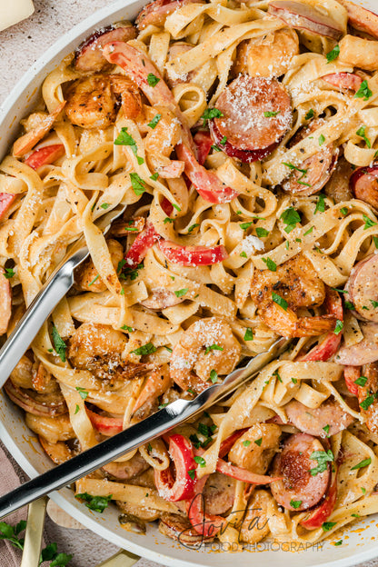 Cajun Shrimp and Sausage Pasta