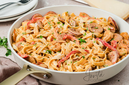 Cajun Shrimp and Sausage Pasta