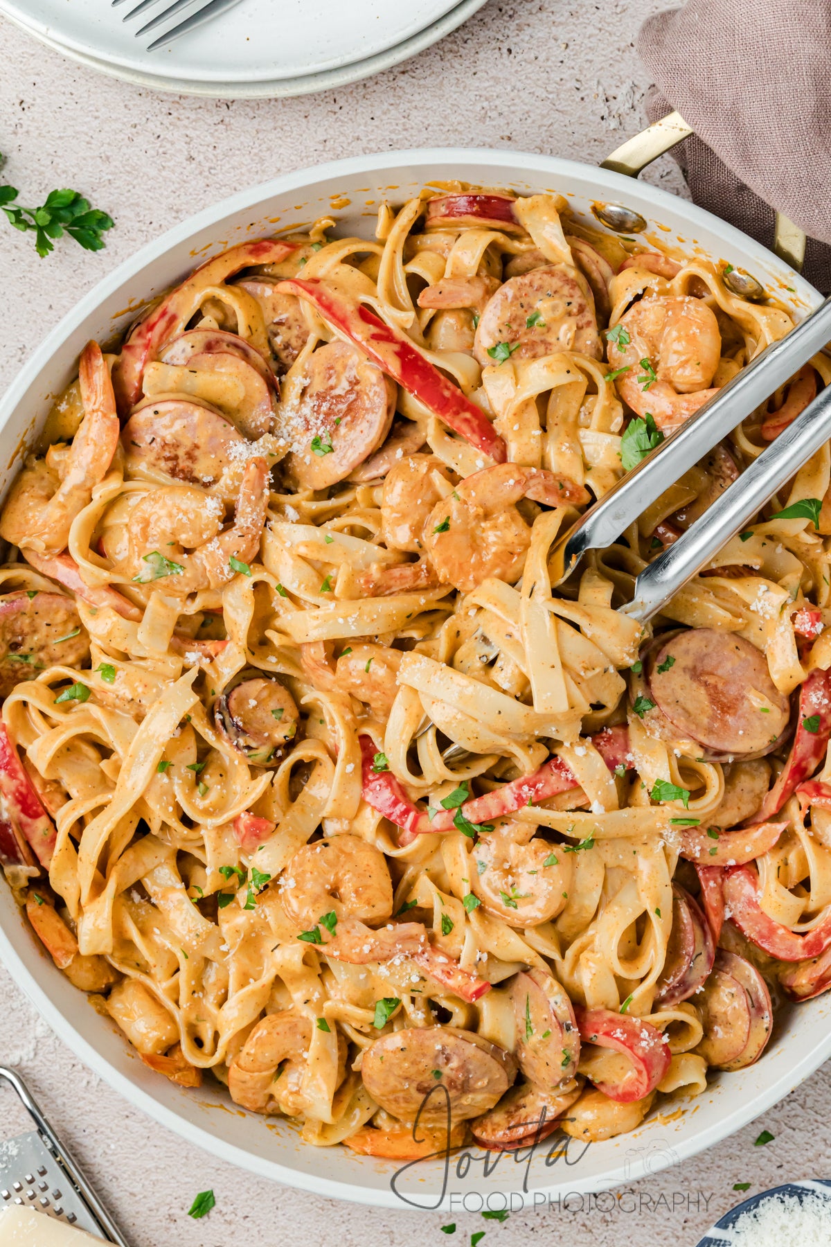 Cajun Shrimp and Sausage Pasta