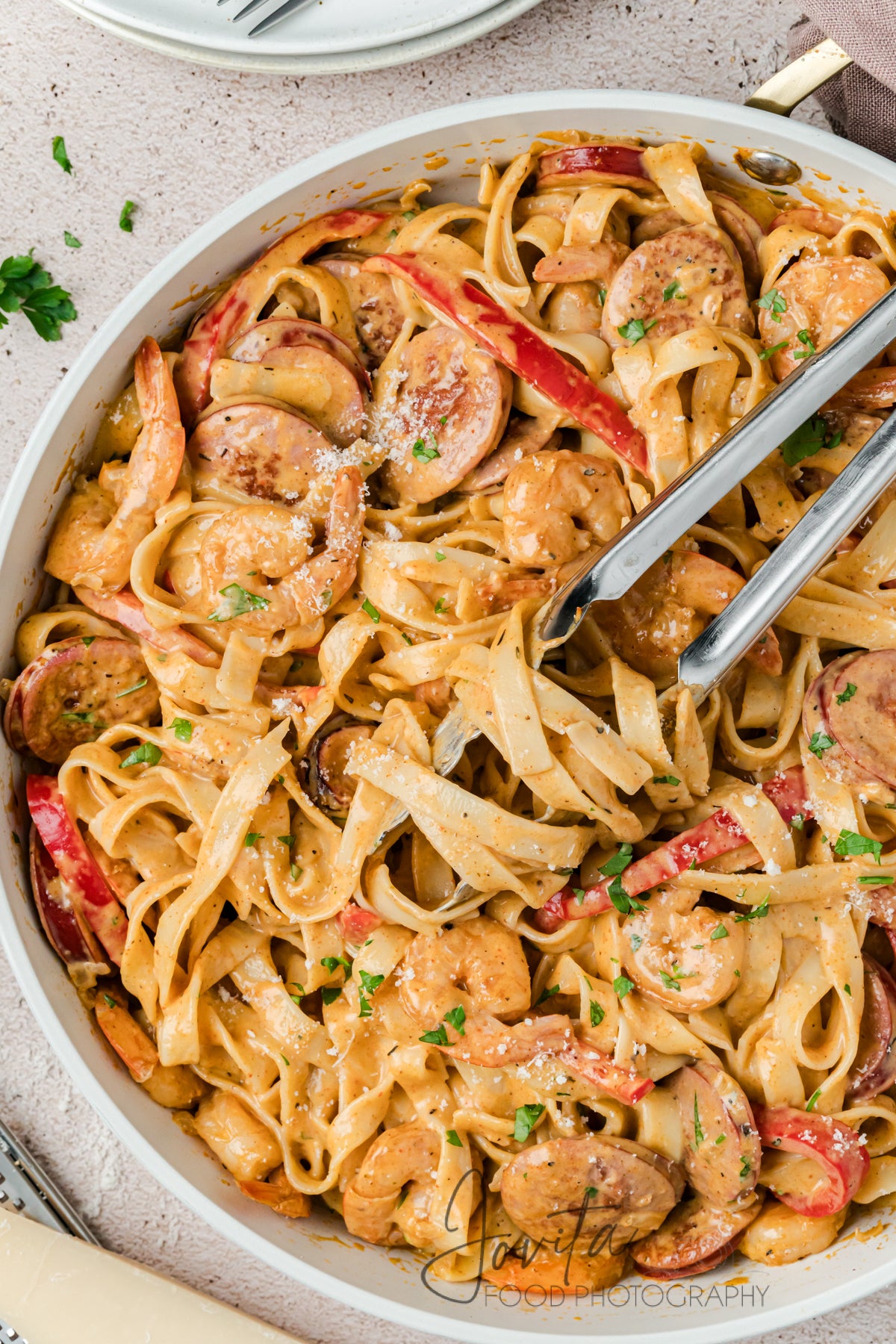 Cajun Shrimp and Sausage Pasta