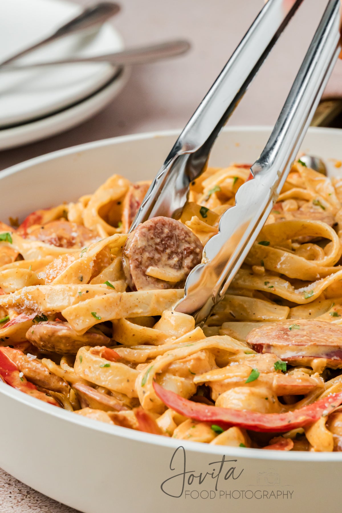 Cajun Shrimp and Sausage Pasta