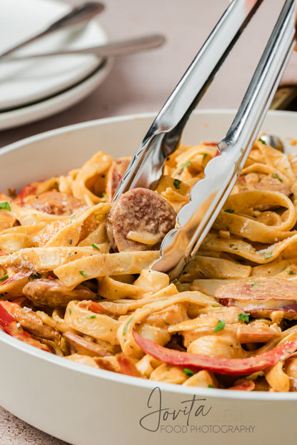 Cajun Shrimp and Sausage Pasta