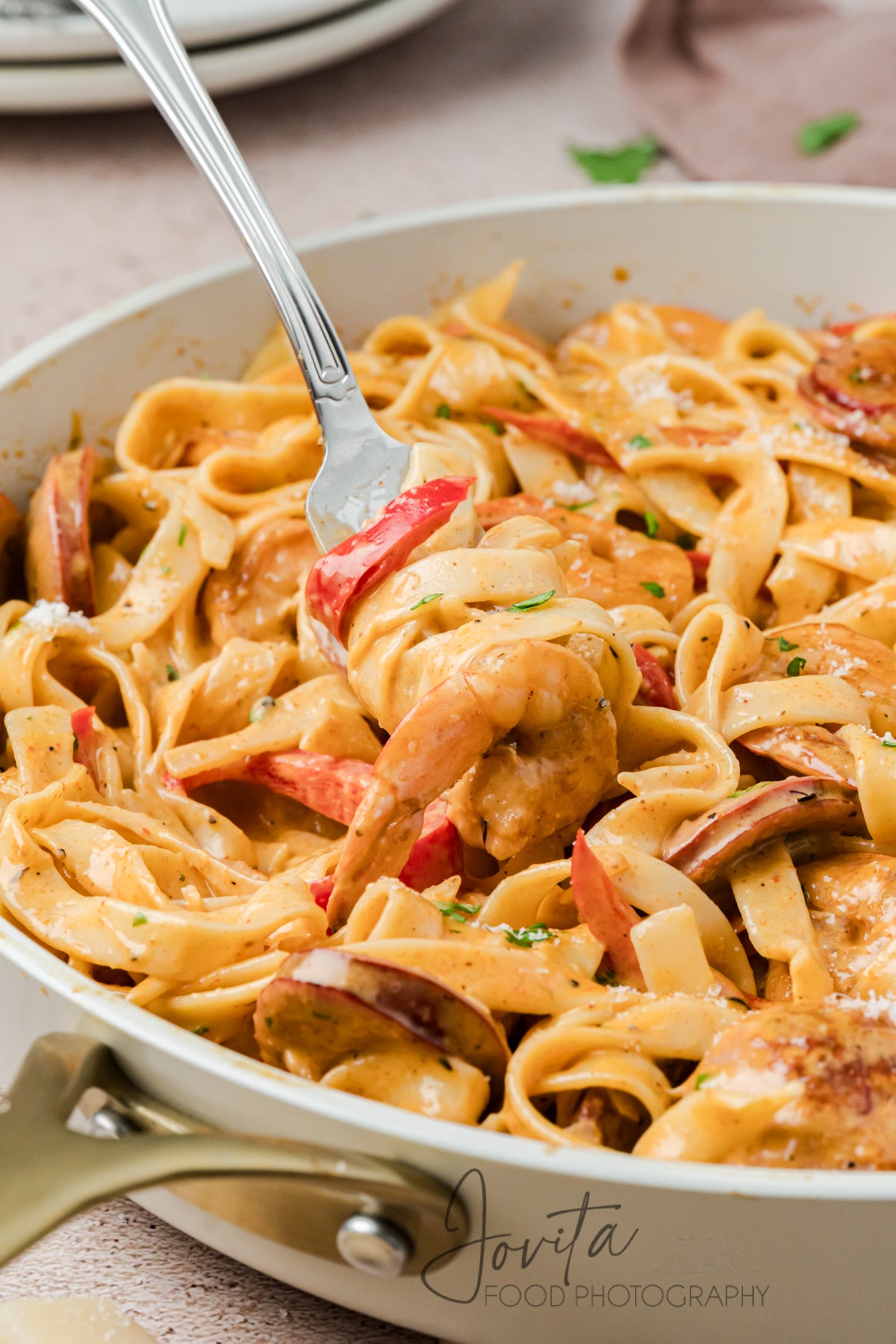 Cajun Shrimp and Sausage Pasta