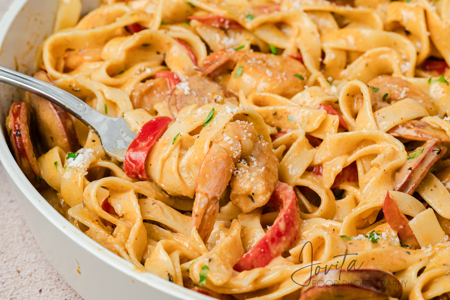 Cajun Shrimp and Sausage Pasta