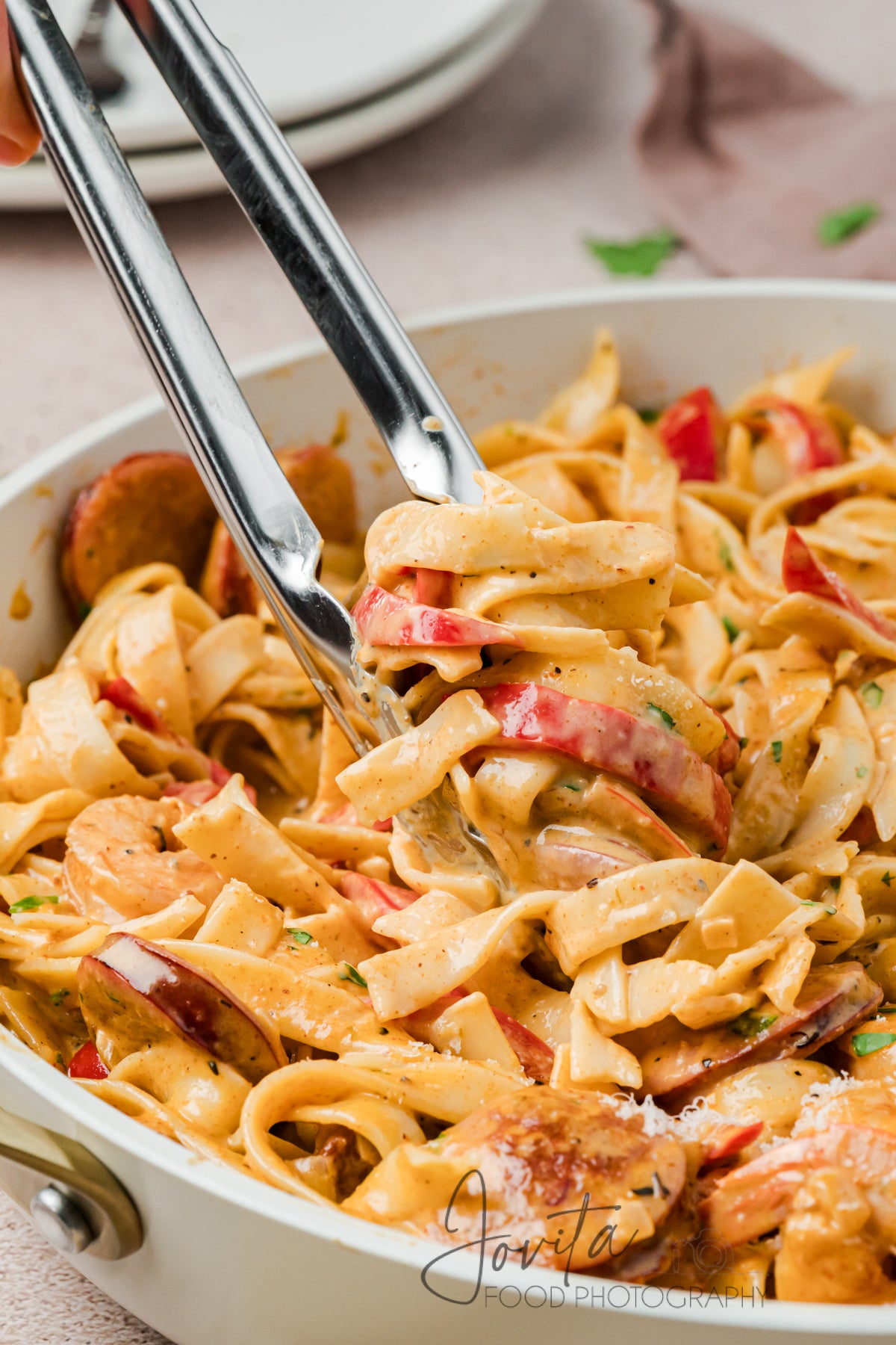 Cajun Shrimp and Sausage Pasta