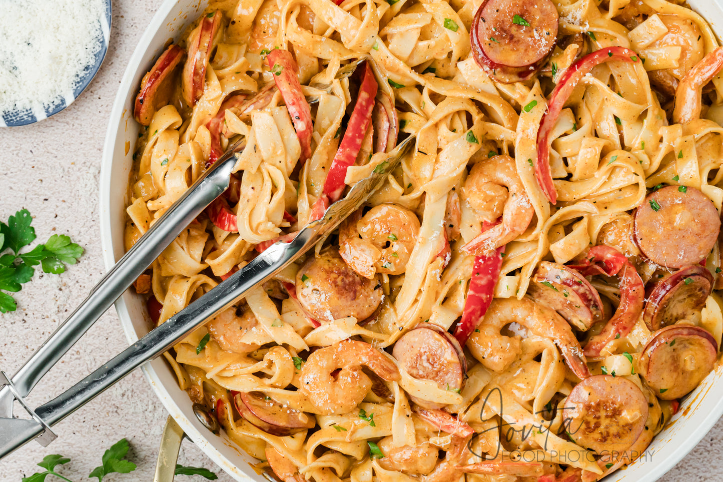 Cajun Shrimp and Sausage Pasta
