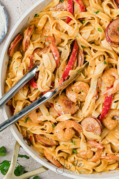 Cajun Shrimp and Sausage Pasta