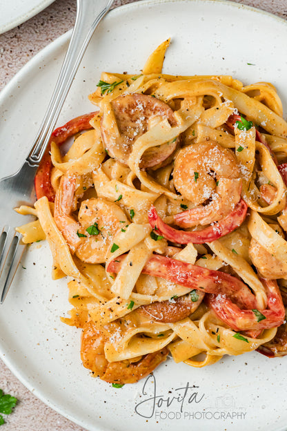 Cajun Shrimp and Sausage Pasta