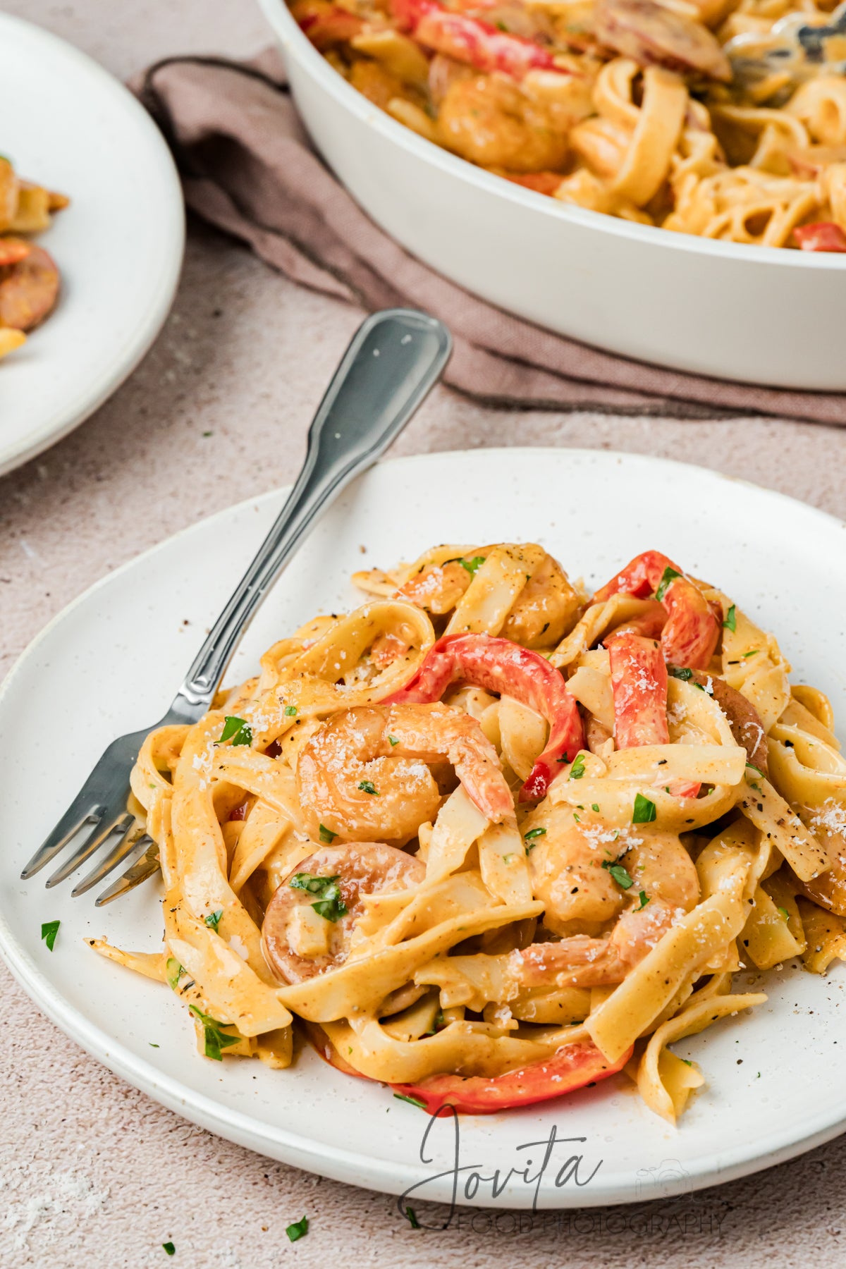 Cajun Shrimp and Sausage Pasta